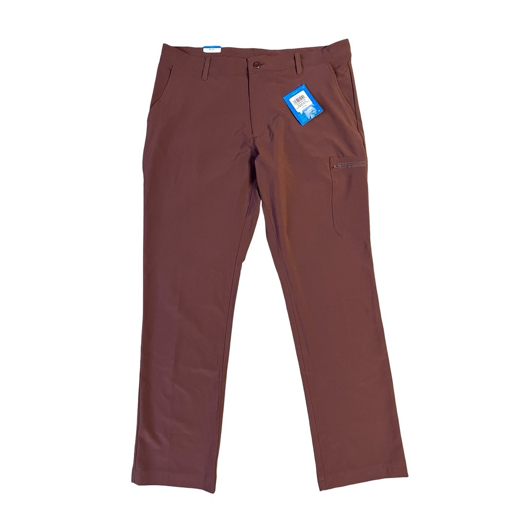 Columbia Narrows Pointe Pant Mens 36W 32L Brown Active Outdoor AM3620-640